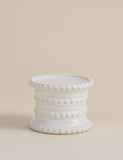 Bobble pillar candle holder ceramic 10cm - British product