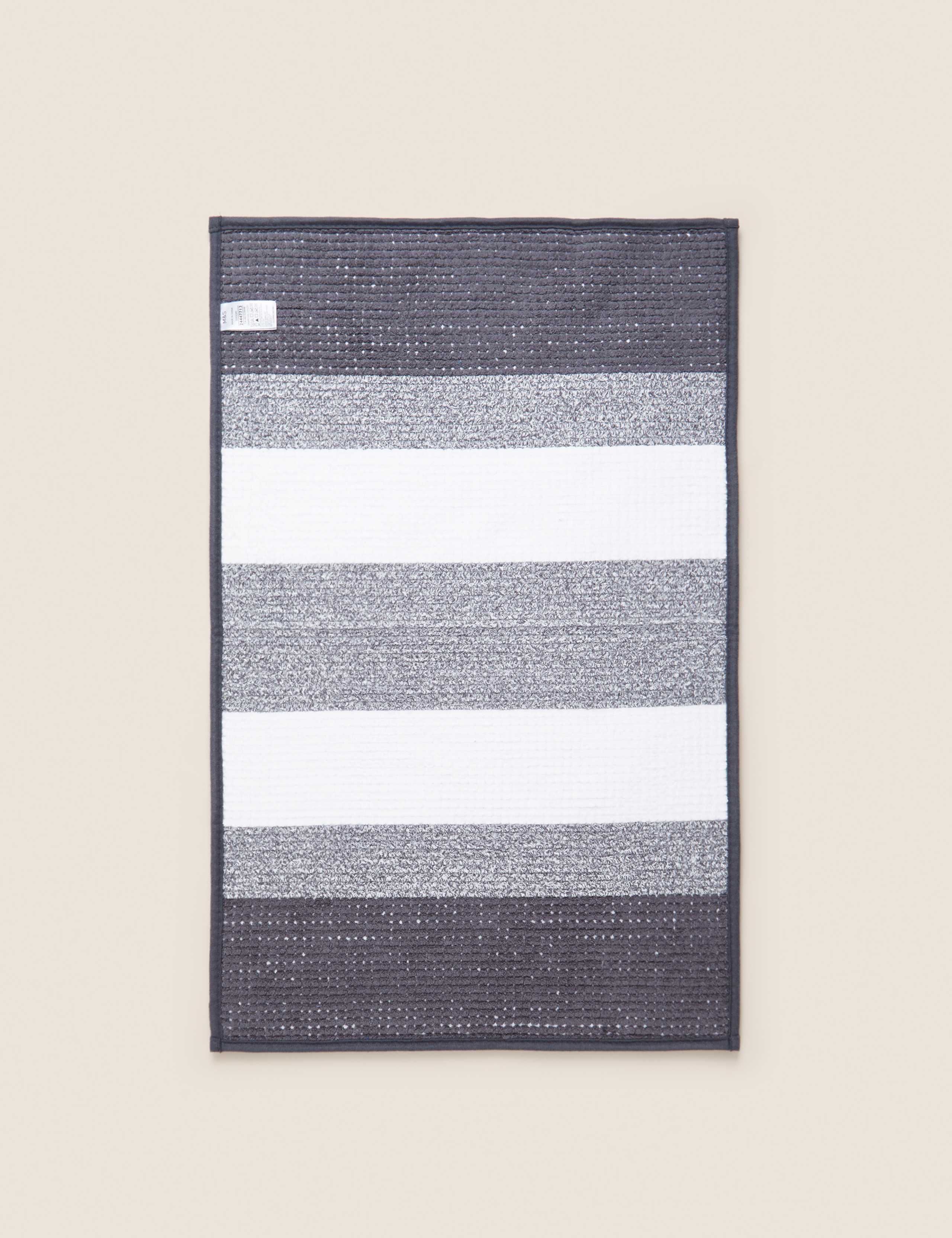 Bobble striped bath mat - British product
