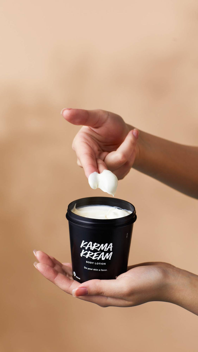 Lush Karma Kream body lotion, UK version