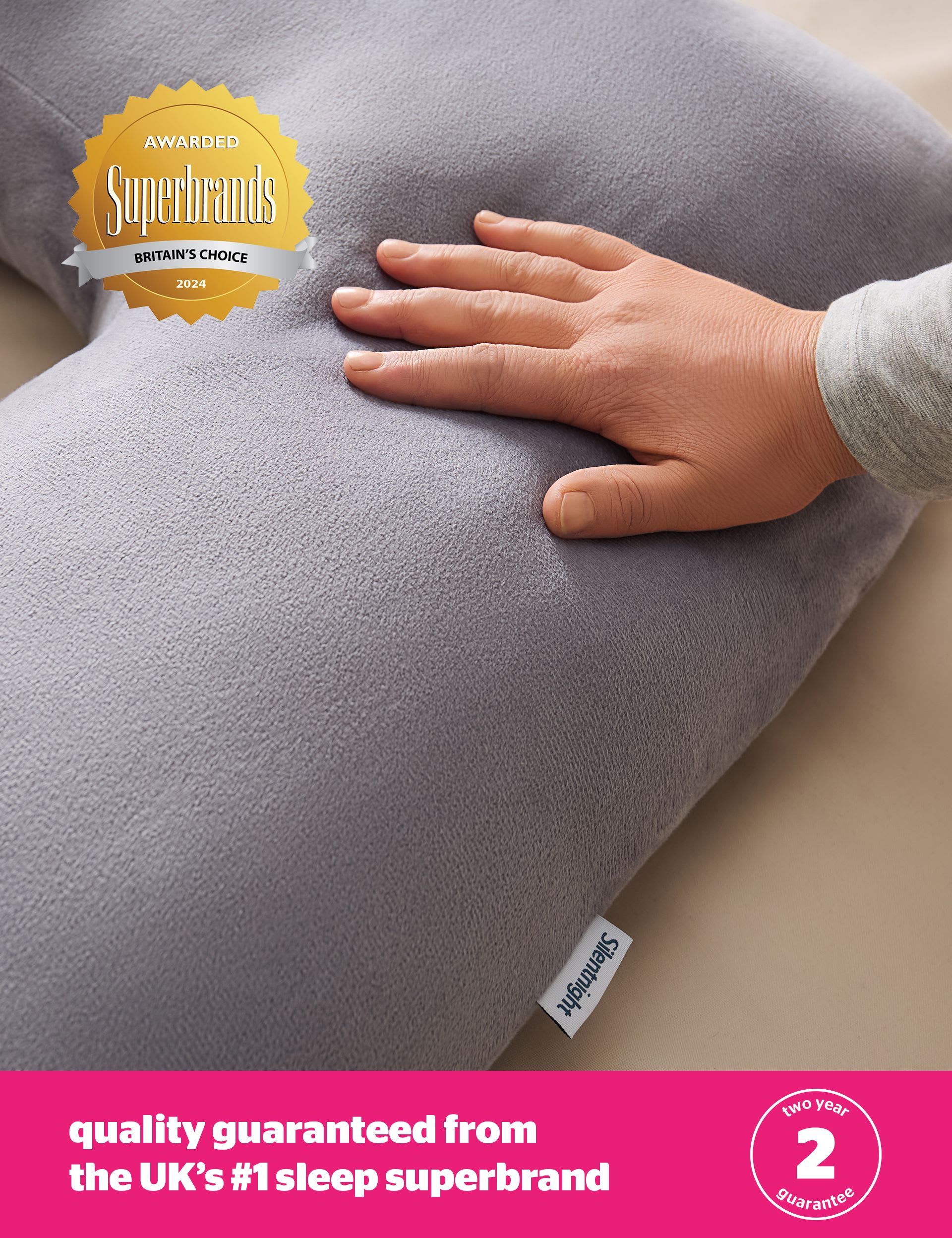 Silentnight U-shaped pregnancy pillow - British product