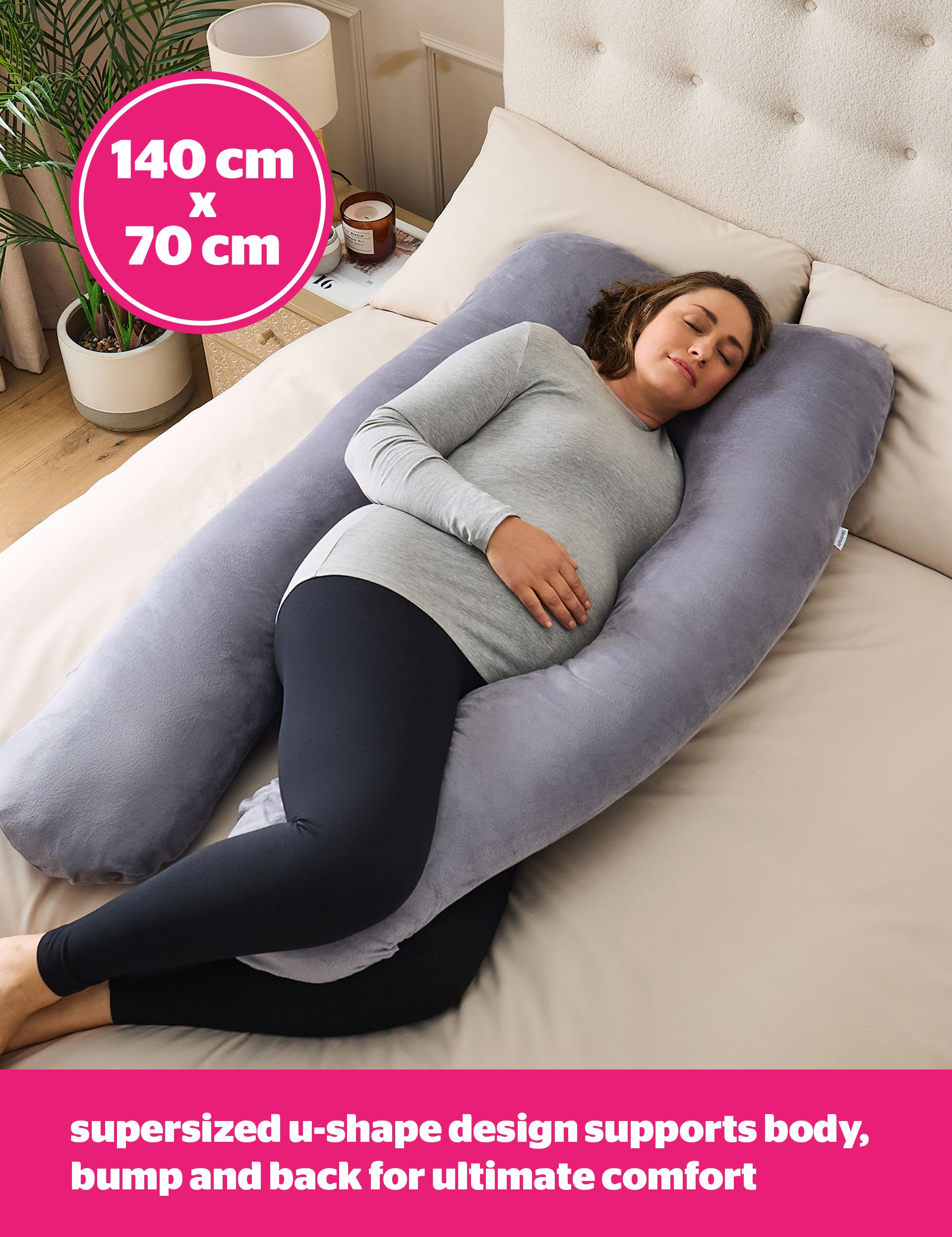 Silentnight U-shaped pregnancy pillow - British product