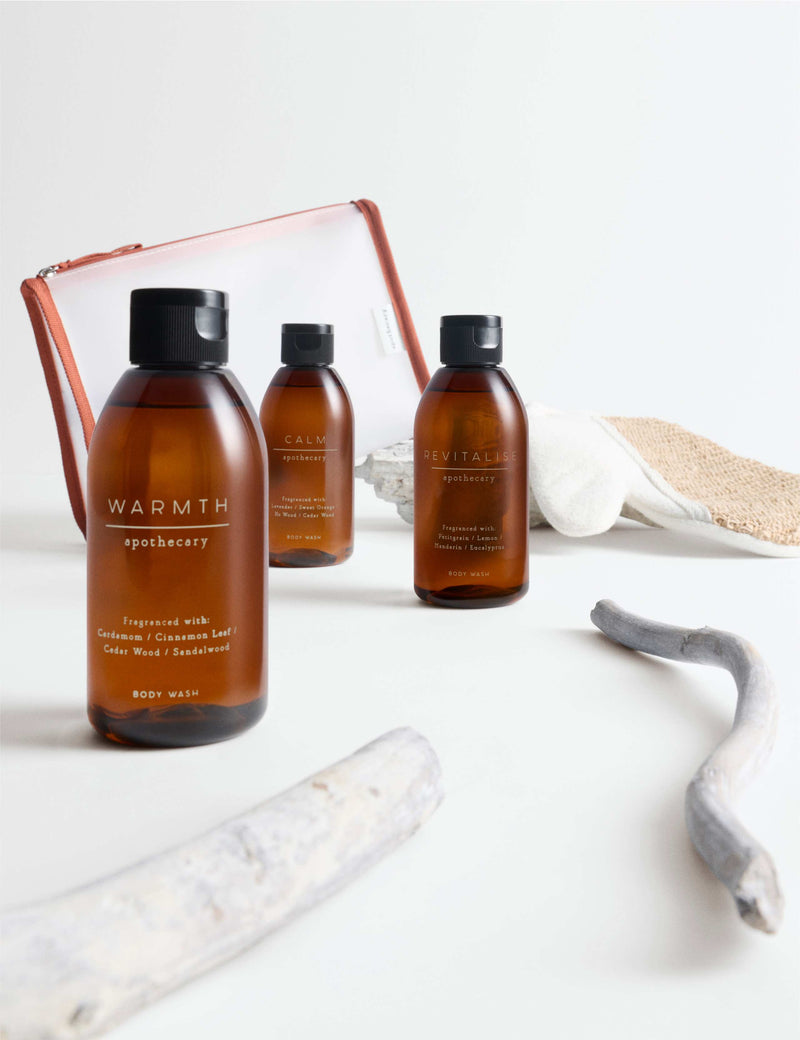 Apothecary body wash collection set 3x150ml, imported from the UK