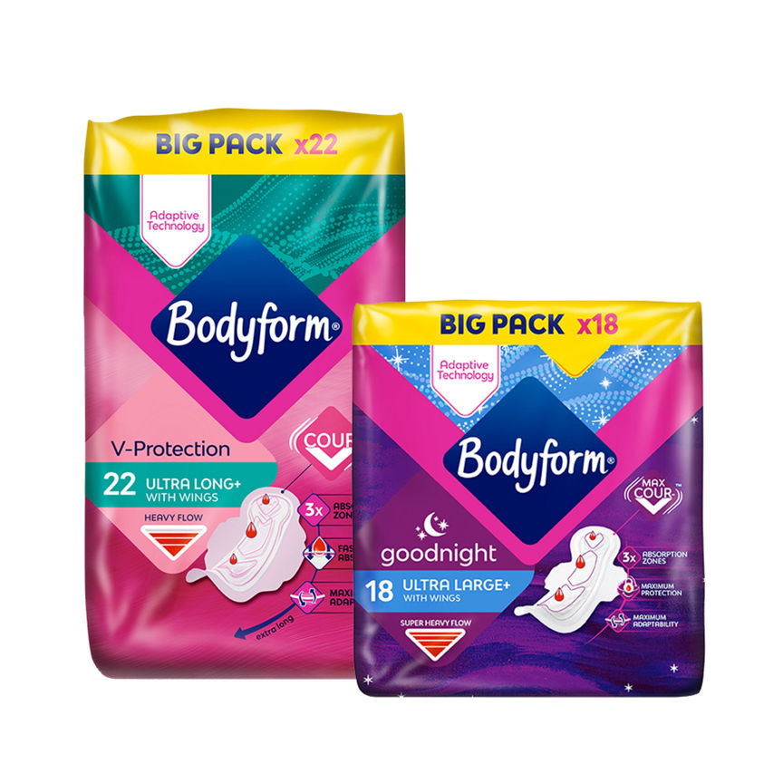 Bodyform Day & Night Pads GOODS ASDA   