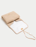 Borg changing bag set with matching mat, imported from the UK