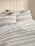 Borg & Fleece Striped Bedding Set