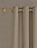 Bouclé eyelet curtains 100% polyester, imported from the UK