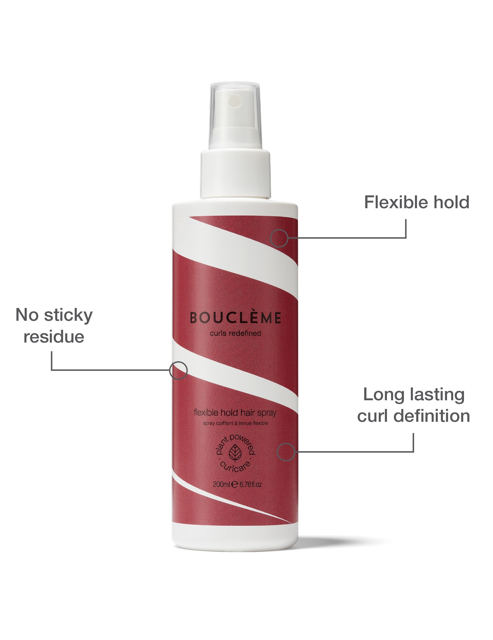 Boucleme Flexible Hold hairspray 200ml - British product