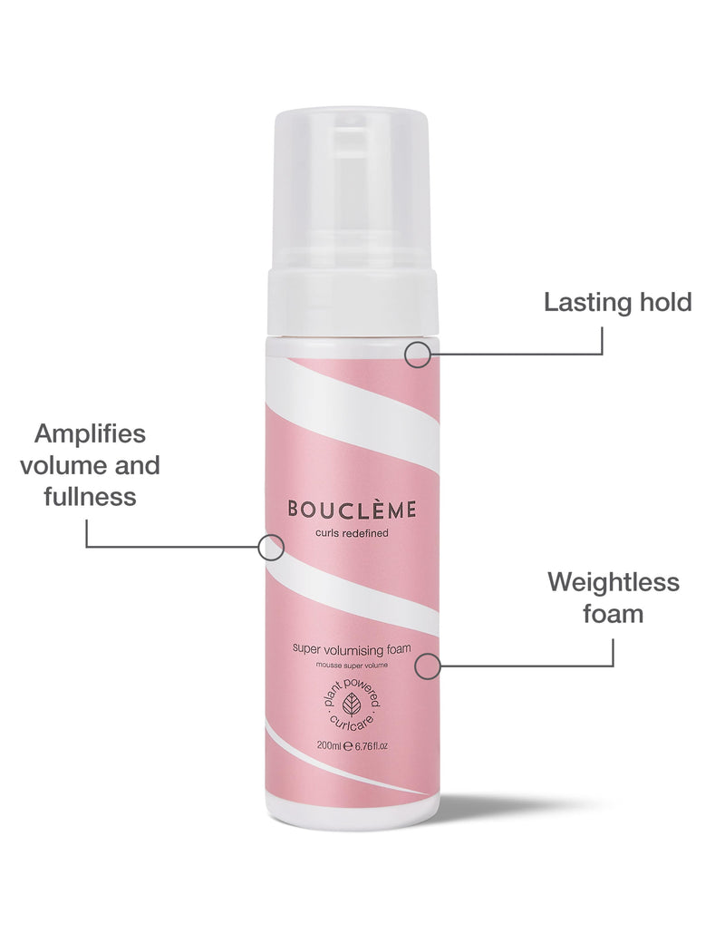 Boucleme super volumising foam 200ml, imported from the UK