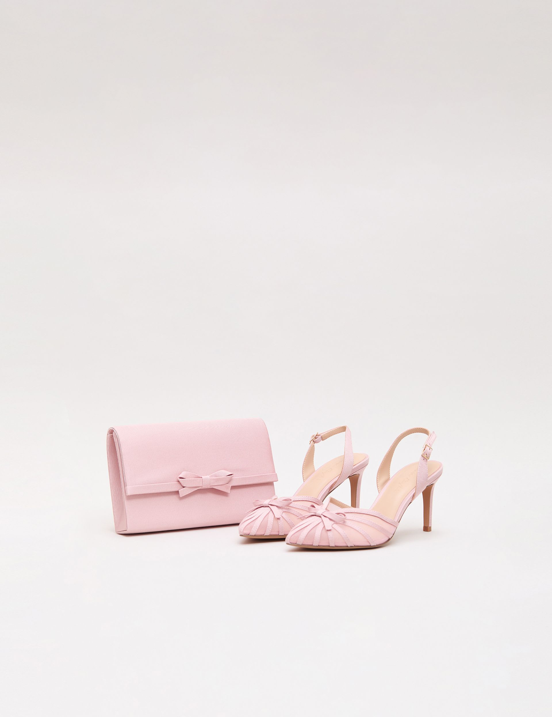 Phase Eight clutch bag with bow chain strap - British product