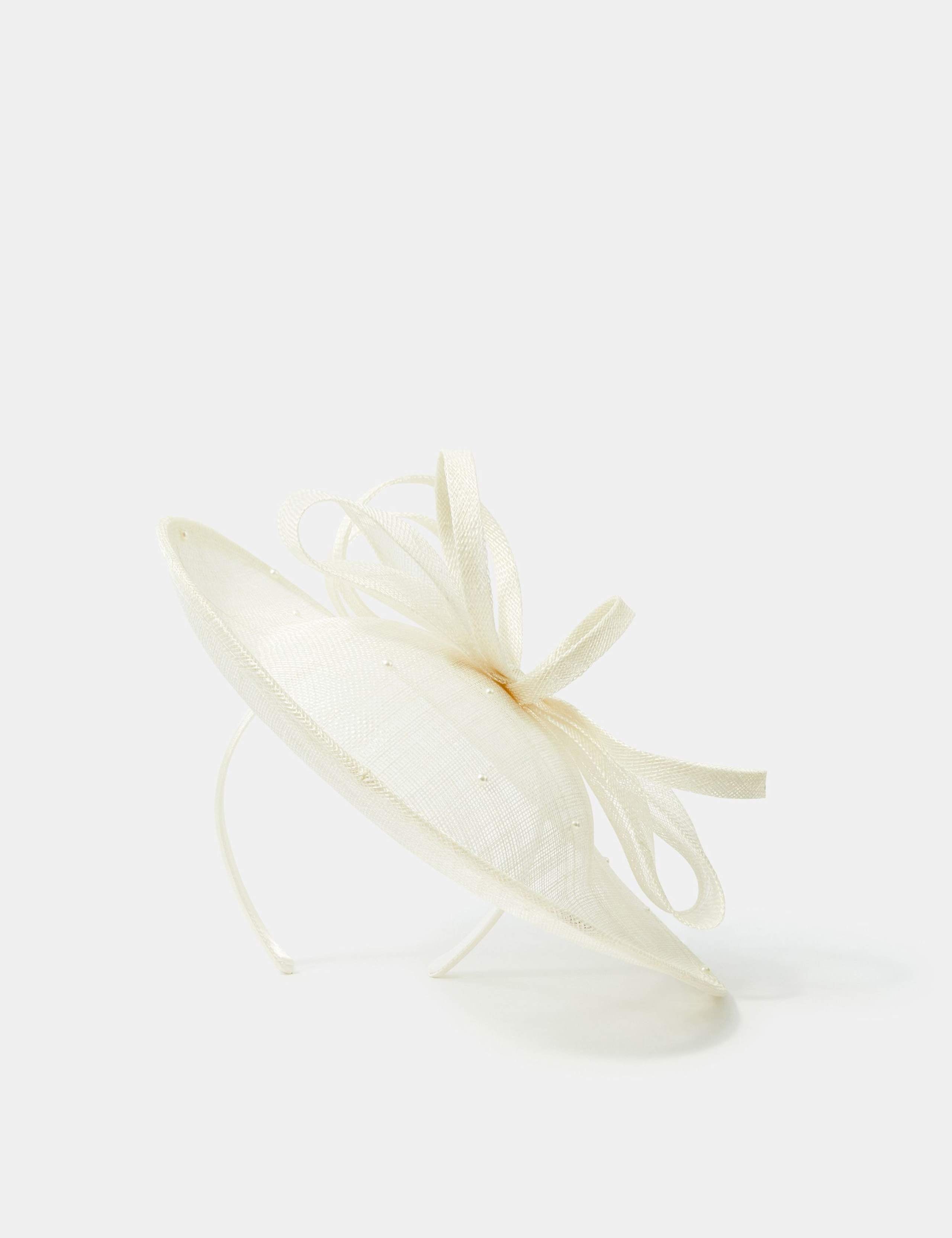Accessorize bow pearl fascinator headpiece (British brand)