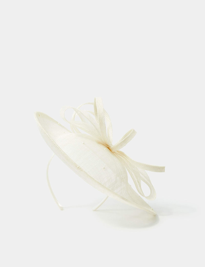 Accessorize bow pearl fascinator headpiece (British brand)
