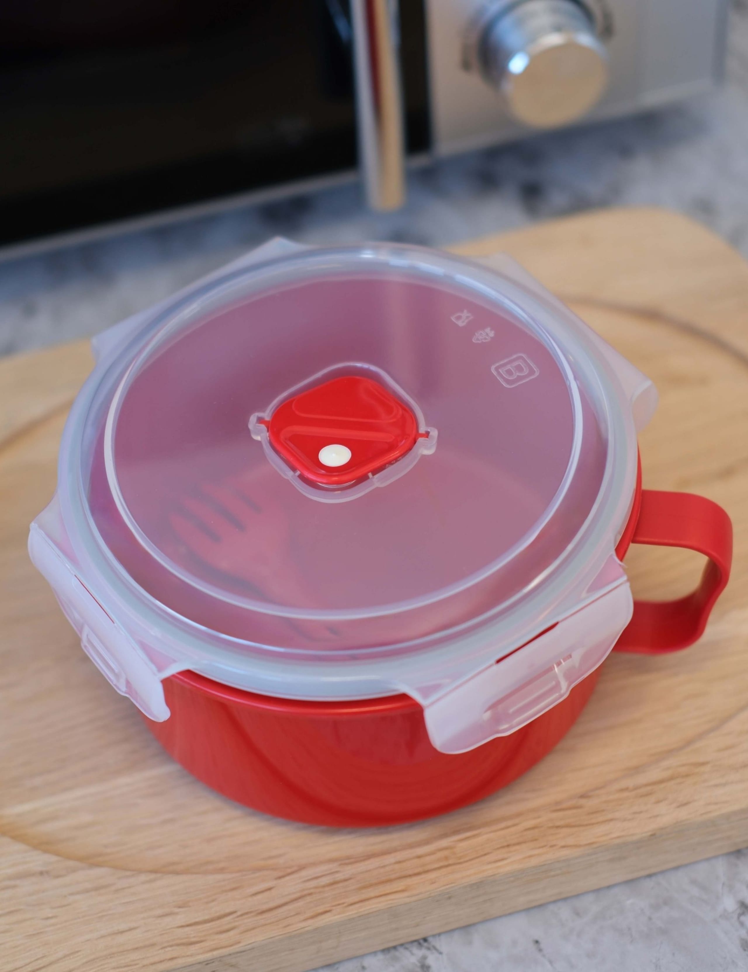Good2Heat bowl with spork microwaveable container (British brand)