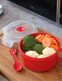 Good2Heat bowl with spork microwaveable container (British brand)