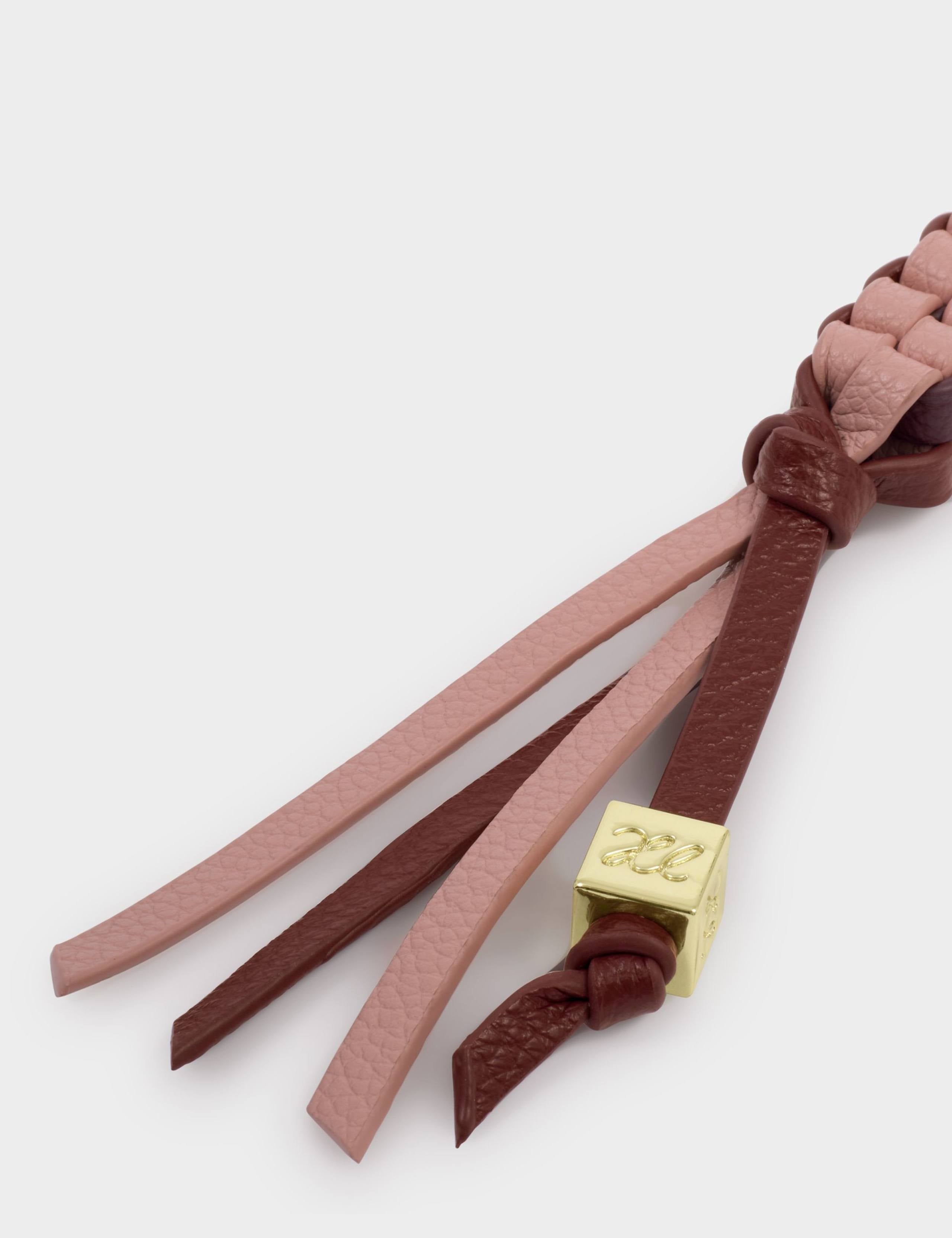 Katie Loxton geflochtener Taschenanhänger Schlüsselanhänger mit goldenem Anhänger, UK-Version