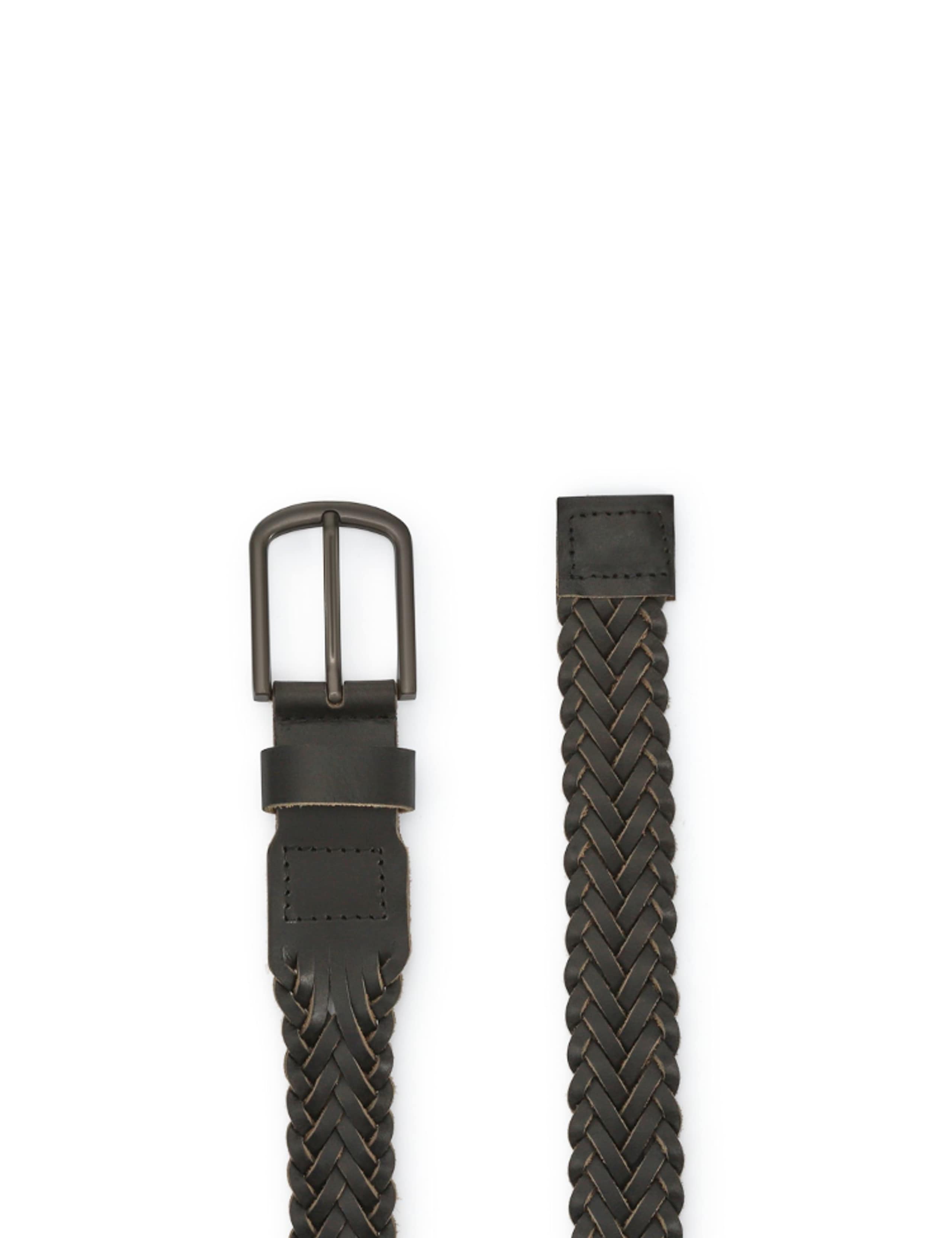 Jones Bootmaker geflochtener Ledergürtel 471mm (britische Marke)