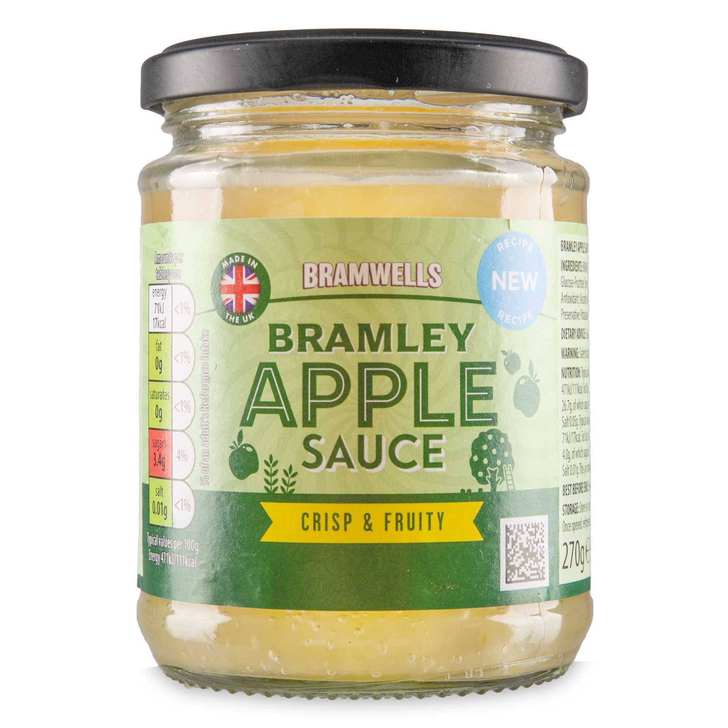 Bramley apple sauce with 70% Bramley apples (British brand)