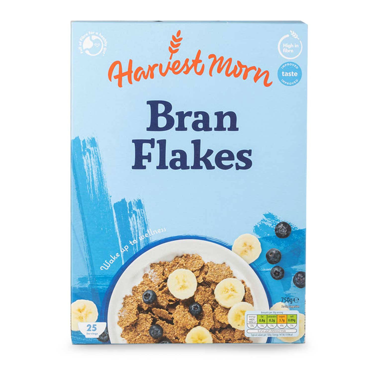 Bran Flakes high fibre wholegrain cereal 750g, UK version