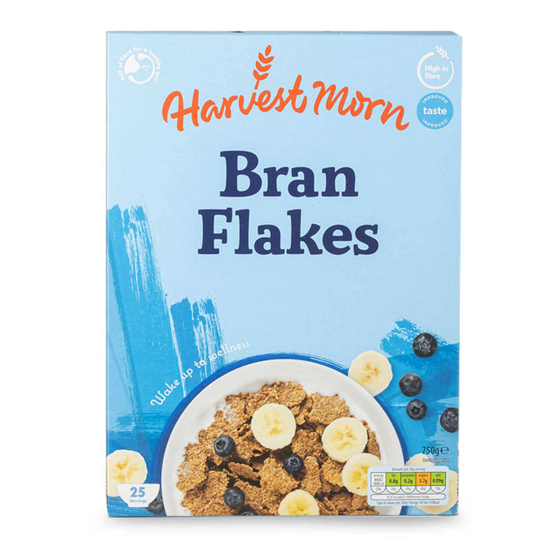Bran Flakes high fibre wholegrain cereal 750g, UK version