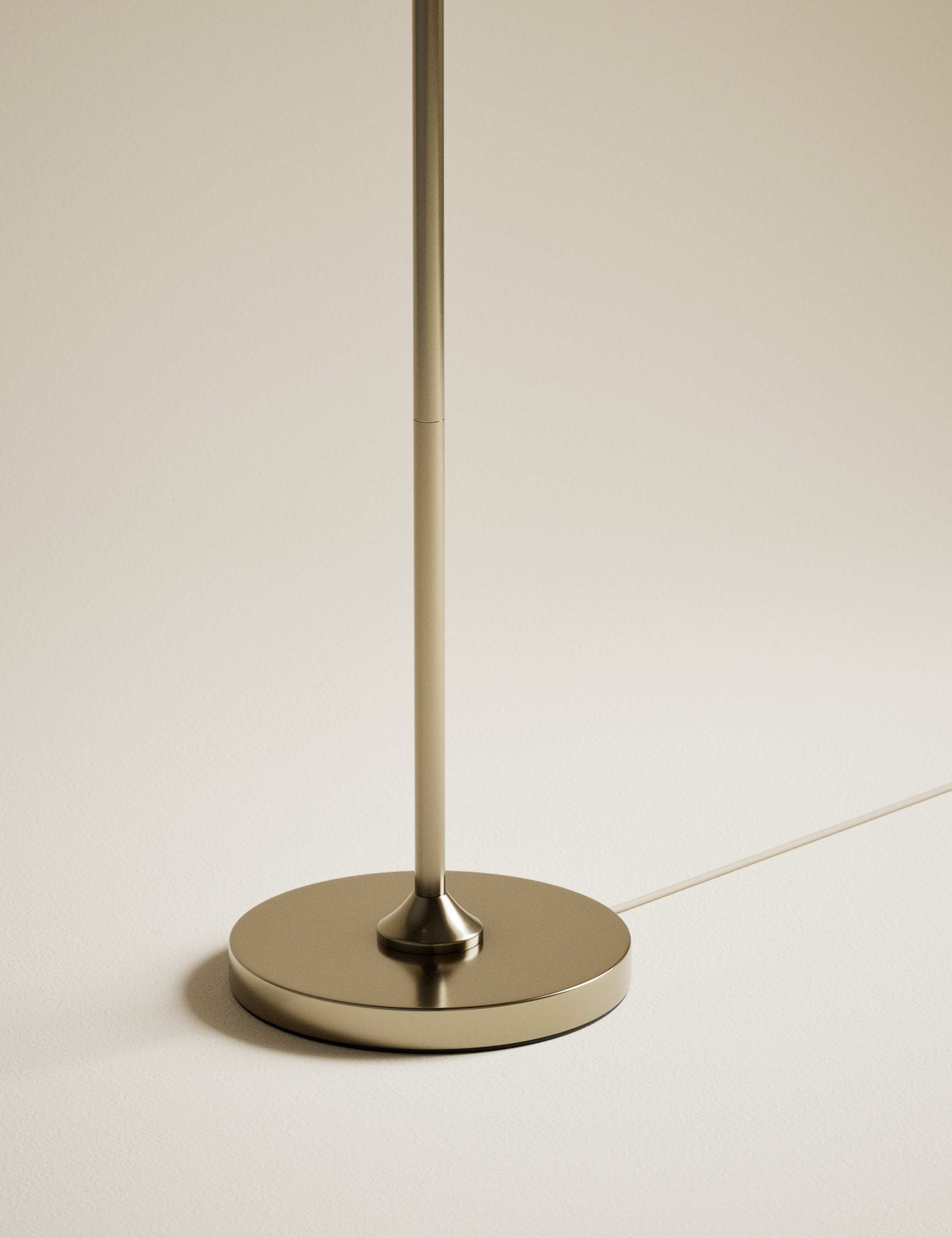 Brass Hat adjustable floor lamp warm metallic finish - British product
