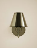 Brass rechargeable wall light with industrial style, imported from the UK
