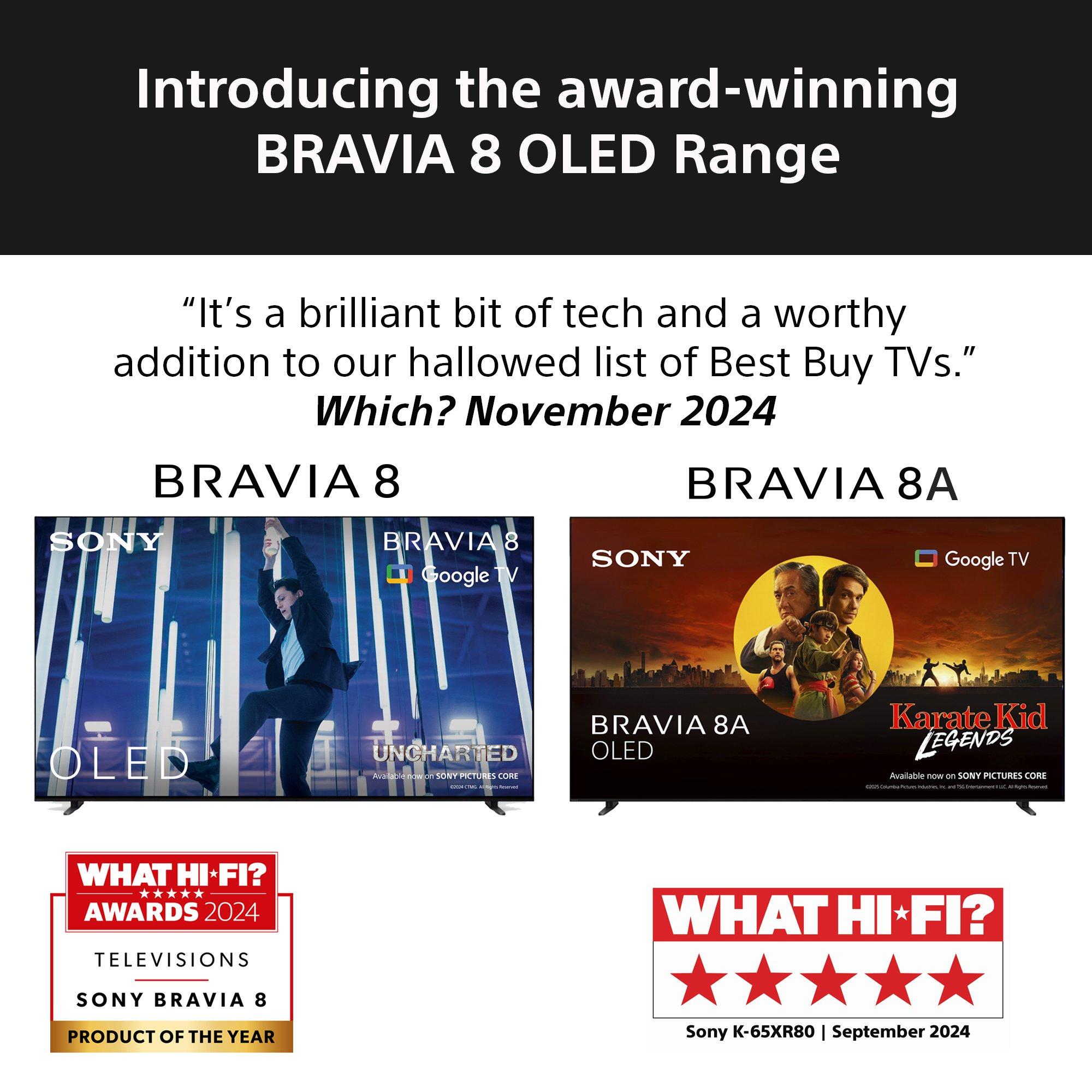Sony Bravia 8 55-inch OLED 4K HDR Smart TV, UK version