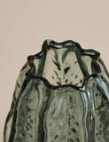Bright Colour glass vase with rippled surface (British brand)