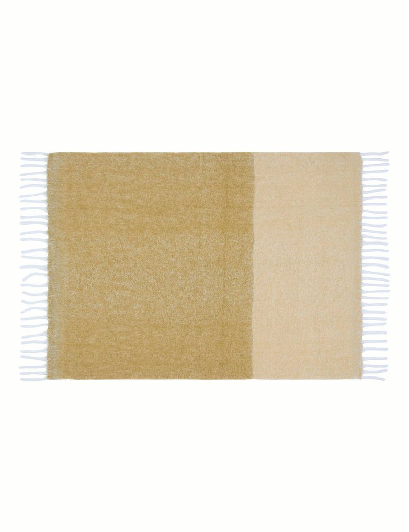 Laura Ashley Bronwen tassled wool throw - British product