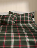 Brushed Cotton Checked Bedding Set
