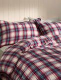Brushed Cotton Checked Bedding Set