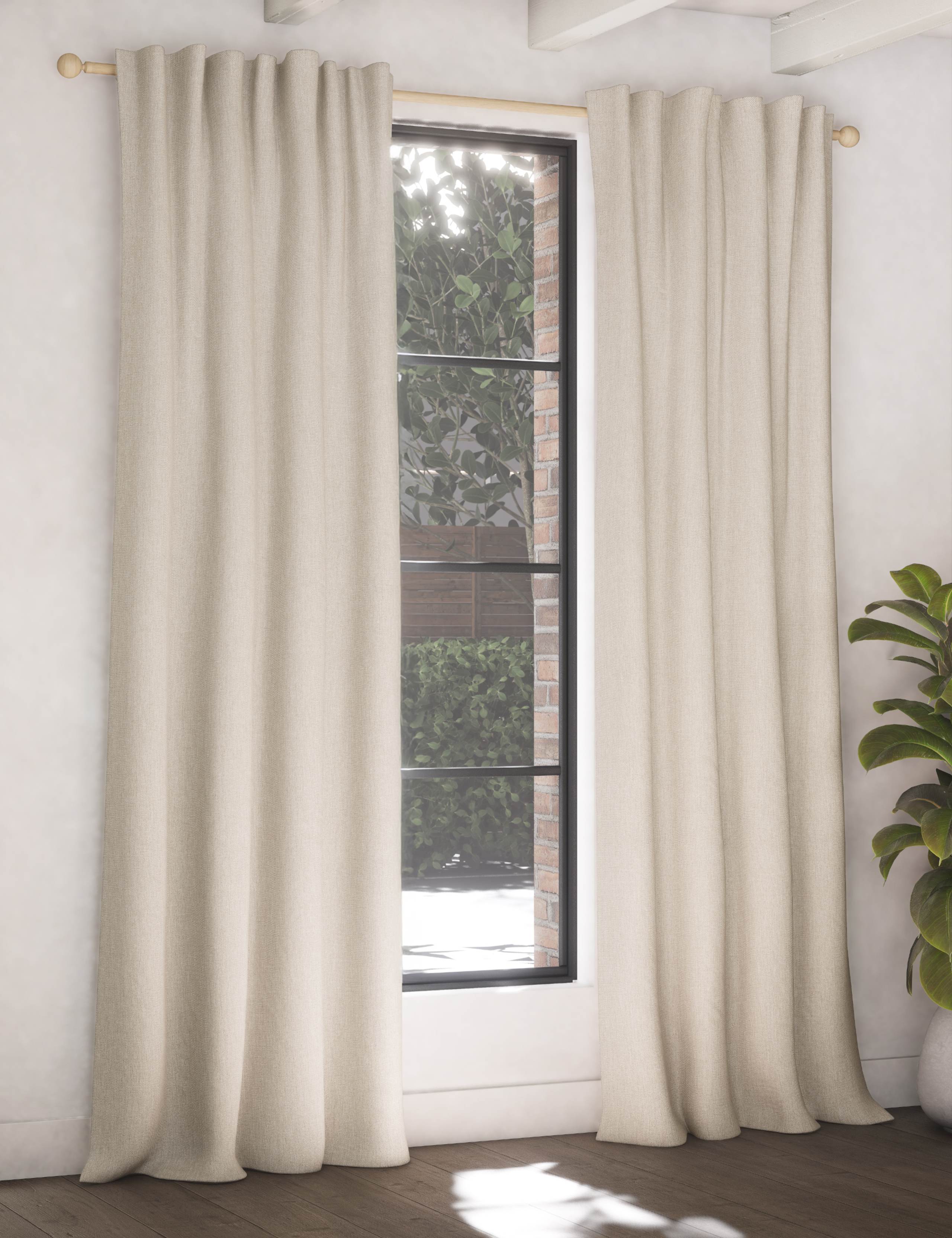Brushed multiway blackout curtains for privacy, UK version