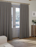 Brushed pencil pleat blackout thermal curtains - British product