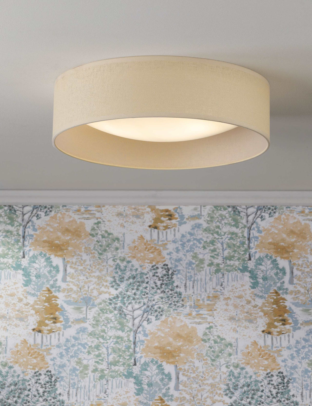 Laura Ashley Buckingham flush ceiling light 40cm, UK version