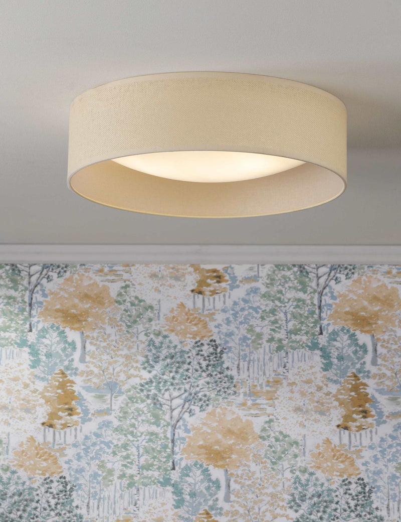 Laura Ashley Buckingham flush ceiling light 40cm, UK version