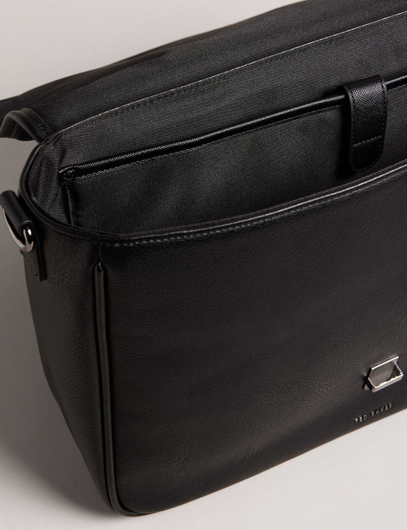 Ted Baker buckle messenger bag with checked pattern, UK version