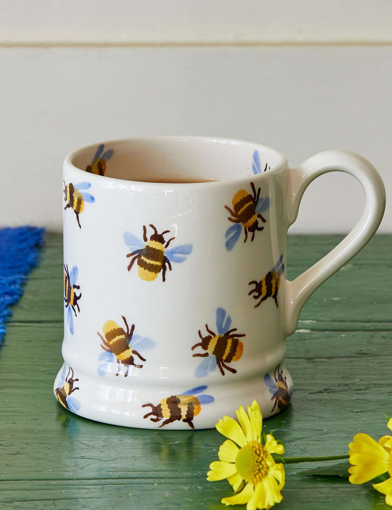 Emma Bridgewater Bumblebee Mug half-pint ceramic, imported from the UK