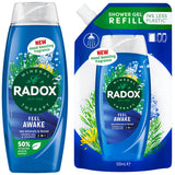 Radox Feel Awake Shower Gel & Refill Bundle GOODS ASDA   