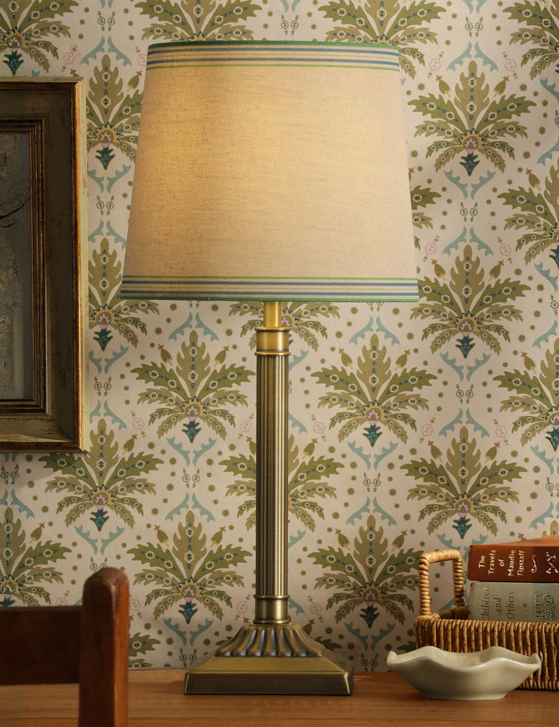 Joules Buscot metal table lamp antique brass finish, UK version