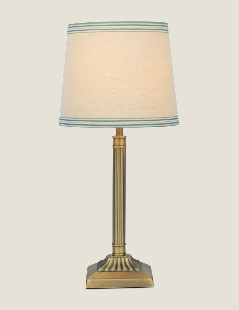 Joules Buscot metal table lamp antique brass finish, UK version