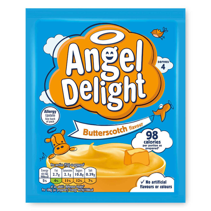 Butterscotch flavoured dessert mix (British brand)