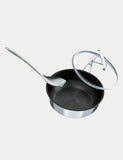 Circulon 24cm stainless steel pan with lid, imported from the UK