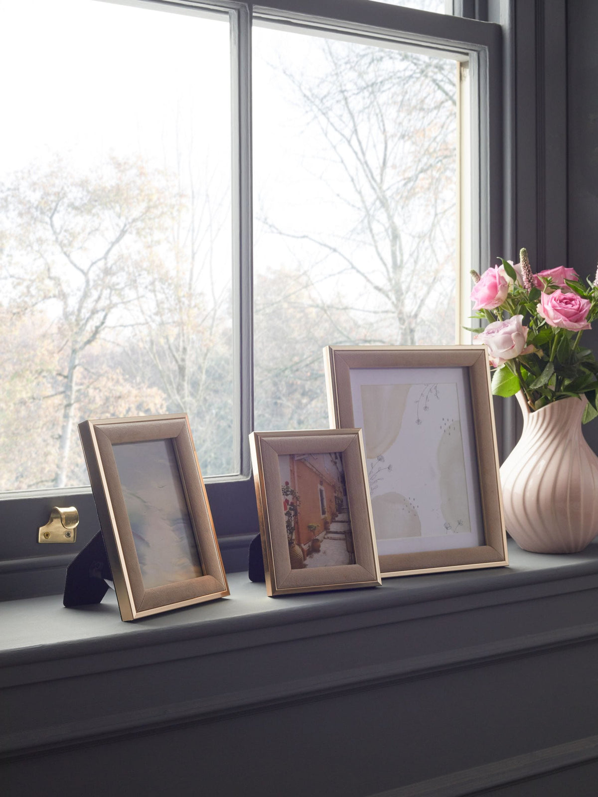 Champagne Velvet Photo Frame