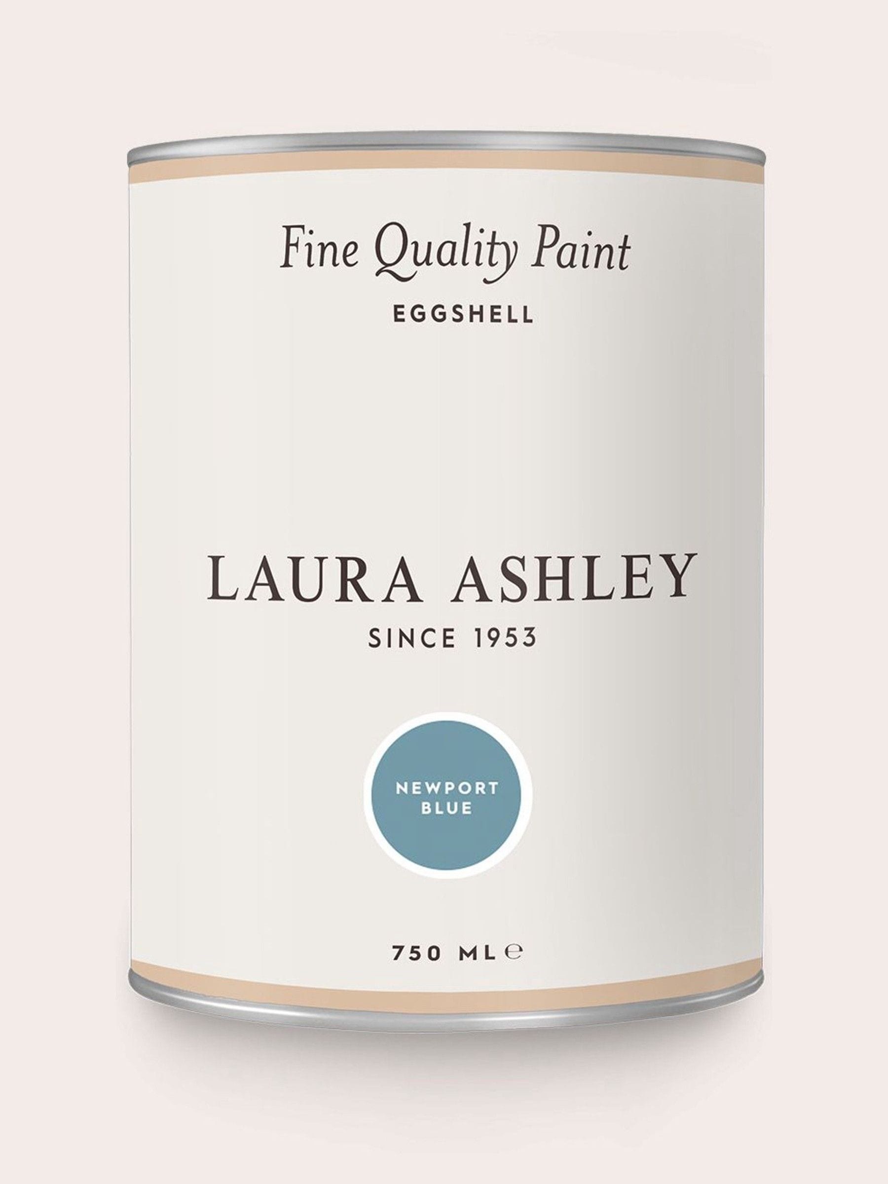 Laura Ashley eggshell paint Newport Blue 750ml - British product
