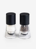 Black filled salt and pepper grinder set of 2 (British brand)