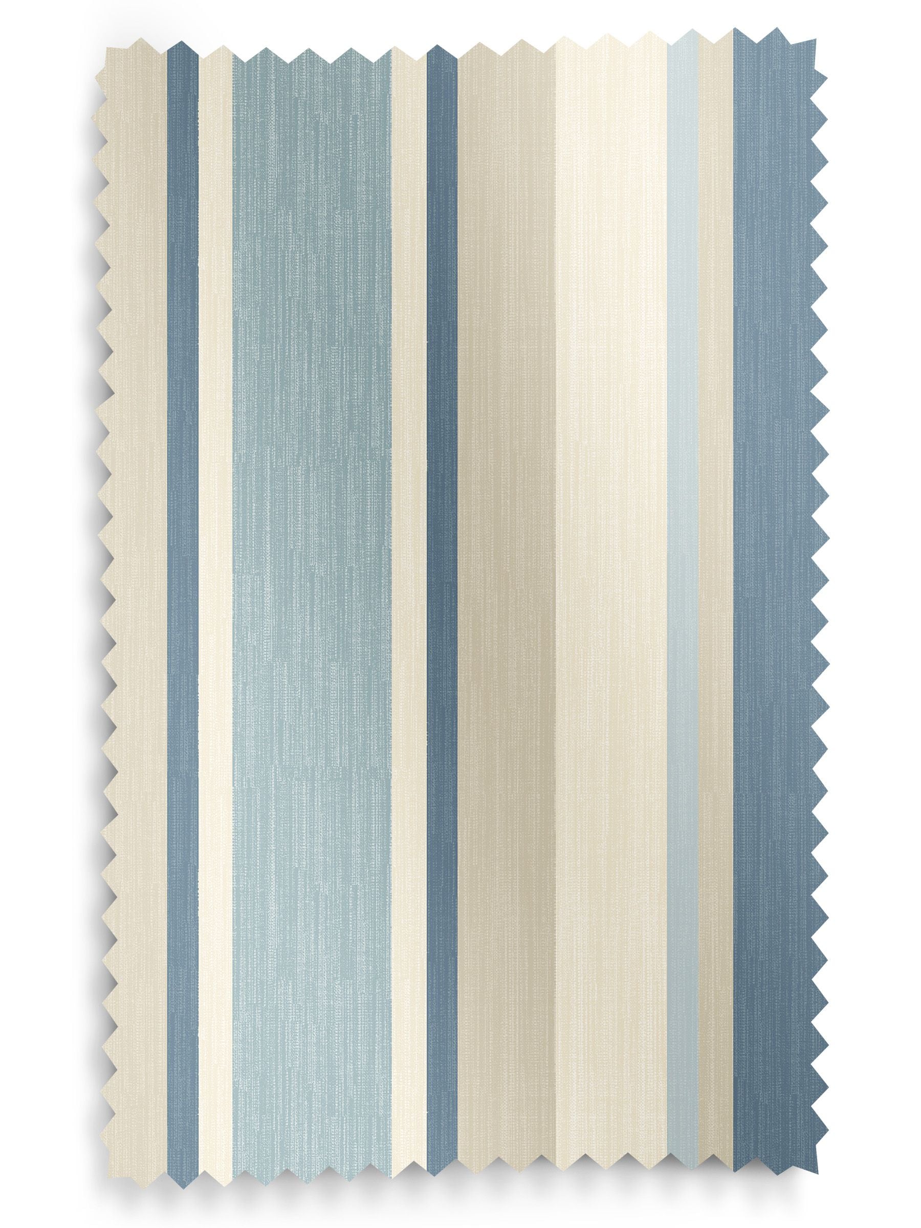 Laura Ashley blue awning stripe Roman blind, imported from the UK