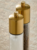 Set of 2 Gold Filled Salt and Pepper Grinders