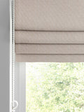 Natural glittery made to measure Roman blind - British product