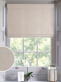 Natural glittery made to measure Roman blind - British product