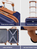 Flight Knight cream large hardcase suitcase 29 inch, imported from the UK