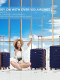 Flight Knight cream large hardcase suitcase 29 inch, imported from the UK