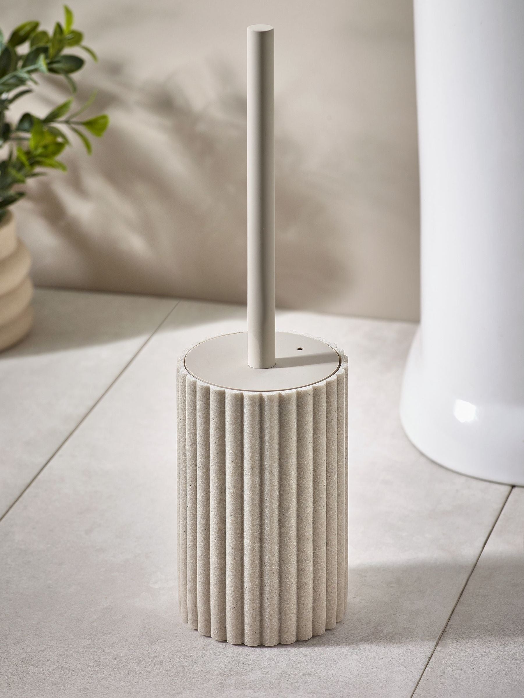 Toilettenbürste mit Naturrippen, heller Haferflockenduft, importiert aus Großbritannien